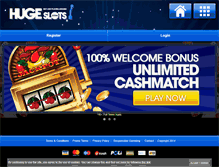 Tablet Screenshot of hugeslots.com